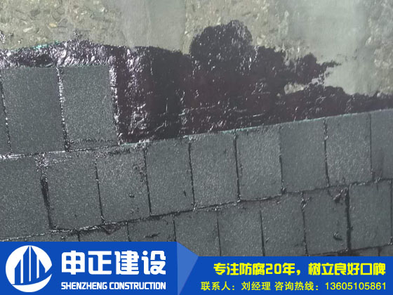 150米煙囪內(nèi)壁貼陶瓷?；u